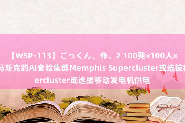 【WSP-113】ごっくん、命。2 100発×100人×一撃ごっくん 马斯克的AI查验集群Memphis Supercluster或选拔移动发电机供电