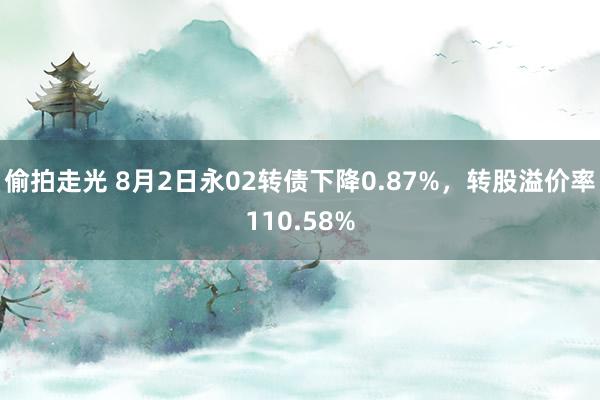 偷拍走光 8月2日永02转债下降0.87%，转股溢价率110.58%