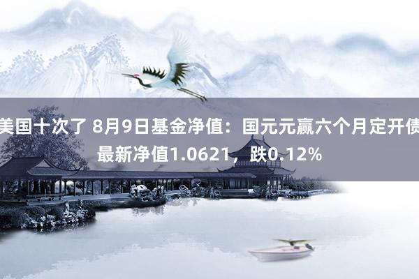 美国十次了 8月9日基金净值：国元元赢六个月定开债最新净值1.0621，跌0.12%