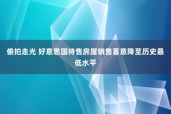 偷拍走光 好意思国待售房屋销售蓄意降至历史最低水平