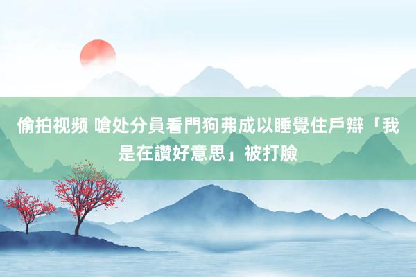 偷拍视频 嗆处分員看門狗弗成以睡覺　住戶辯「我是在讚好意思」被打臉