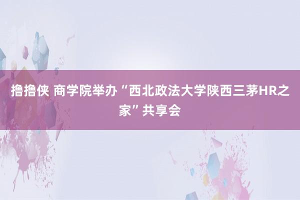 撸撸侠 商学院举办“西北政法大学陕西三茅HR之家”共享会